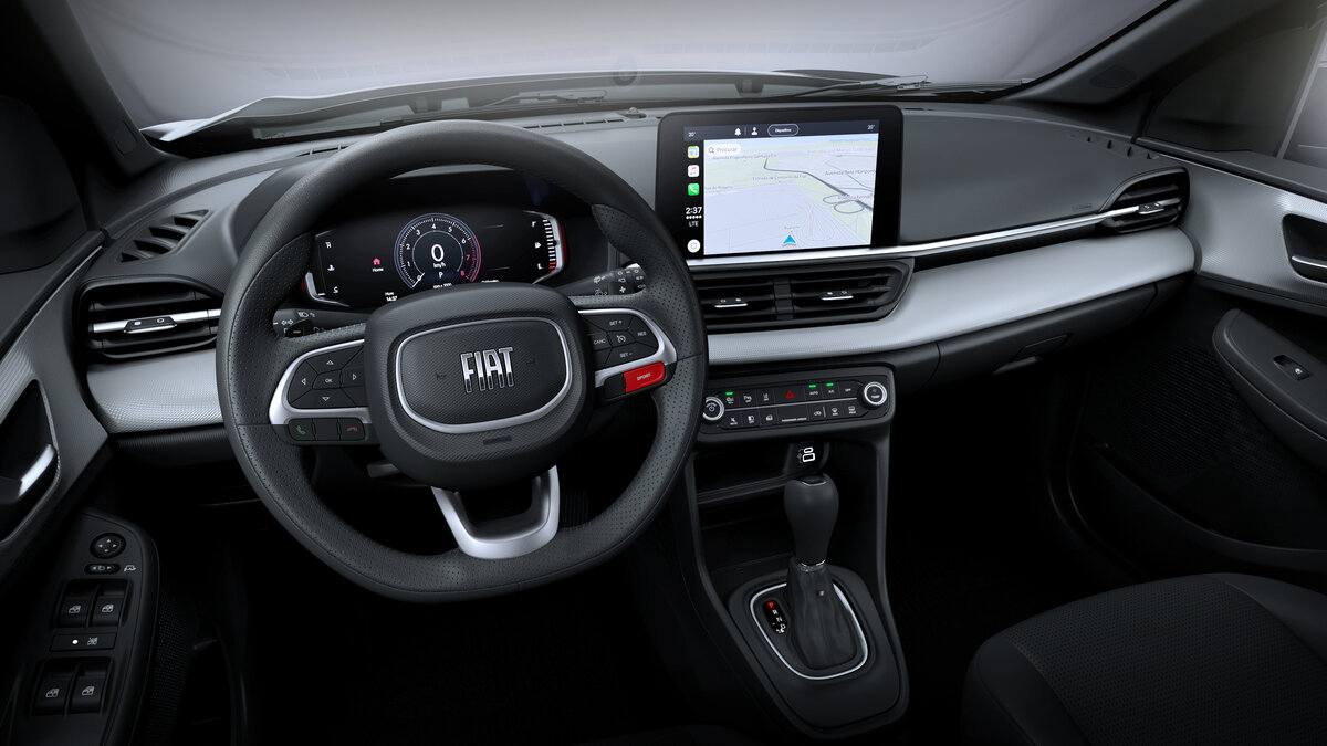 Fiat mostra o interior do Pulse, que terá painel digital
