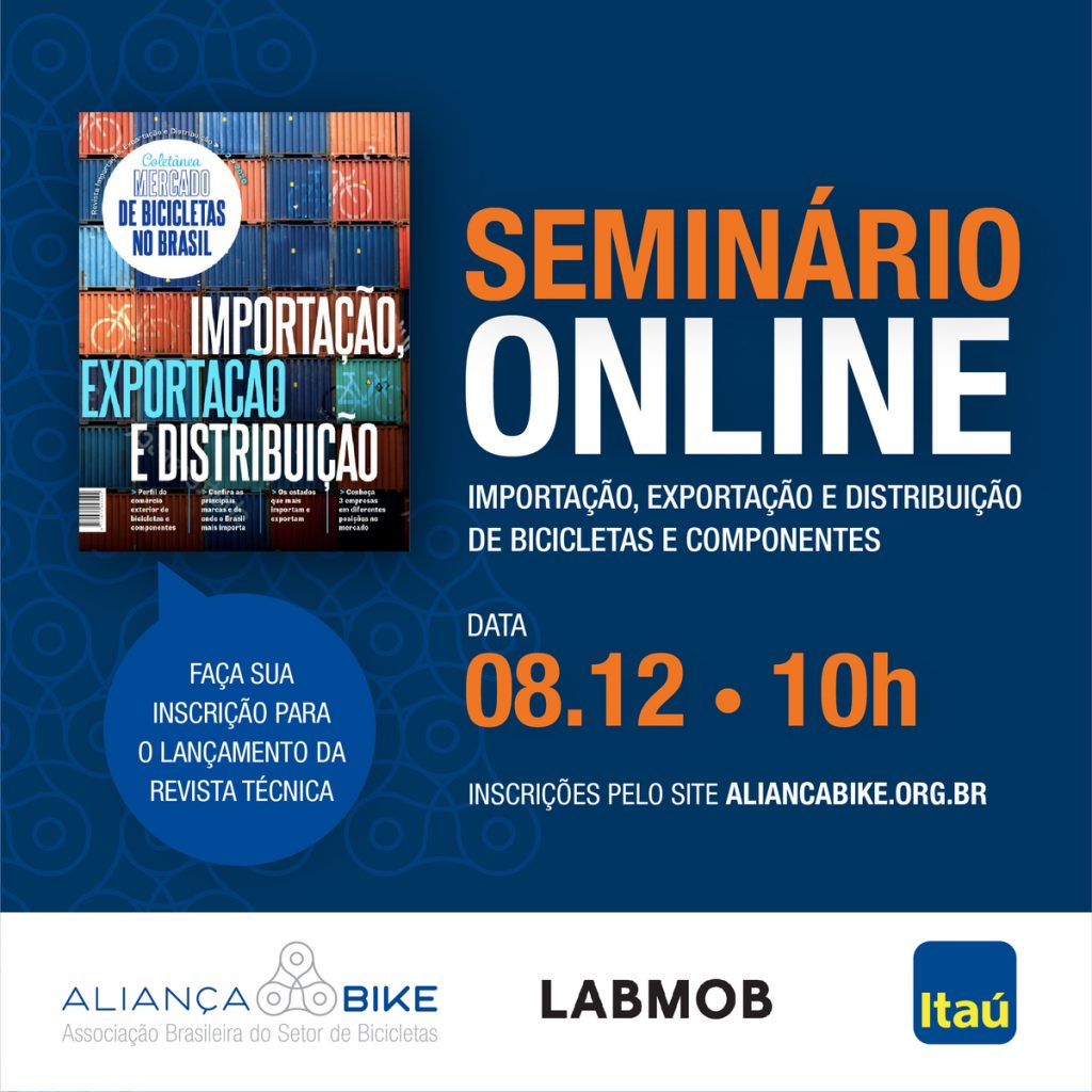 Seminário online “Importação, Exportação e Distribuição de bicicletas e componentes”