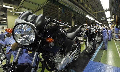 Produção de motocicletas aumenta 13,1% em setembro