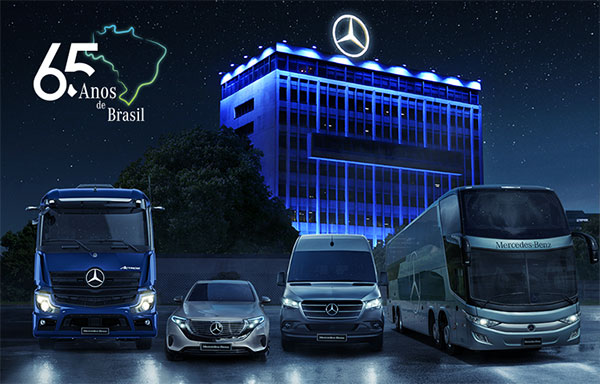Mercedes-Benz completa 65 anos no Brasil e homenageia todos que fazem a estrela de três pontas brilhar