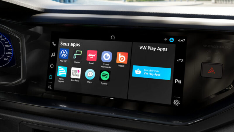 Polo e Virtus 2022 ganham VW Play e apps de música, restaurantes e TV a bordo