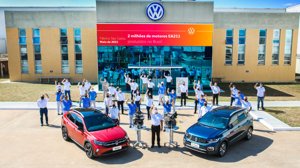 VW São Carlos alcança 2 milhões de motores EA211 produzidos