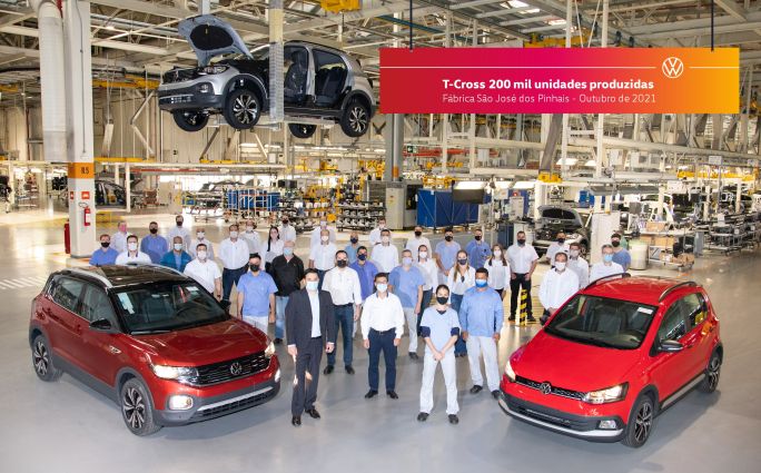 VW T-Cross atinge marca de 200 mil unidades produzidas no Paraná