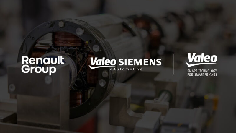 Renault Group, Valeo e Valeo Siemens eAutomotive firmam parceria para conceber motor elétrico