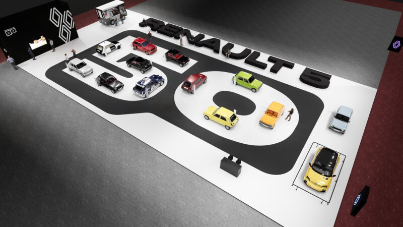 Renault comemora o 50º aniversário do Renault 5 no salão Rétromobile