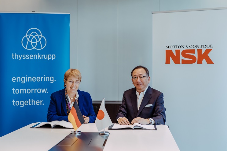 thyssenkrupp Automotive e NSK Steering firmam acordo para cooperação