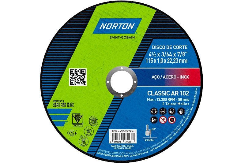 Norton Abrasivos usa QR Code em embalagens para compartilhar informações sobre discos de corte
