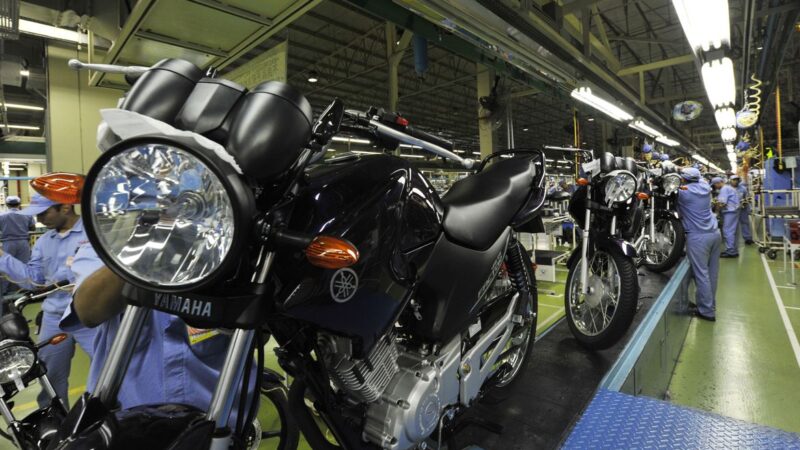 Produção de motocicletas aumenta 18% no primeiro semestre de 2022