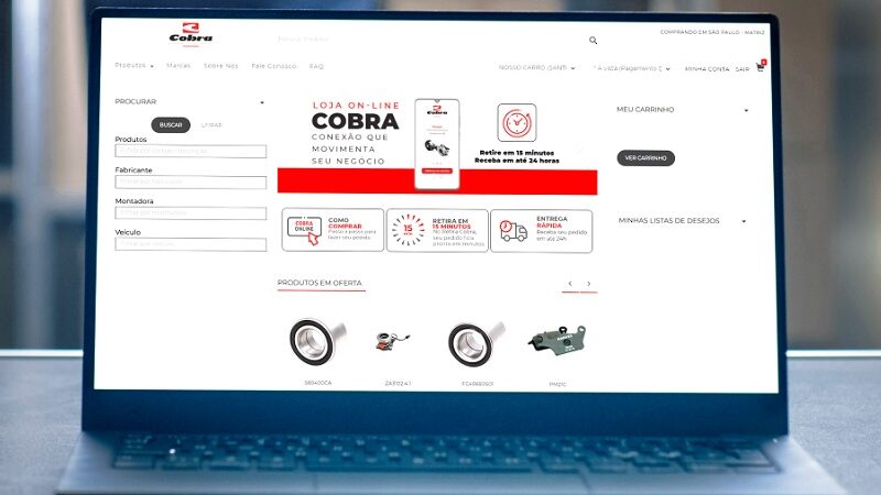 Cobra Rolamentos lança loja on-line própria
