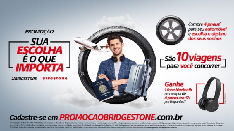 Motorista concorre a viagem dos sonhos em promoção da Bridgestone