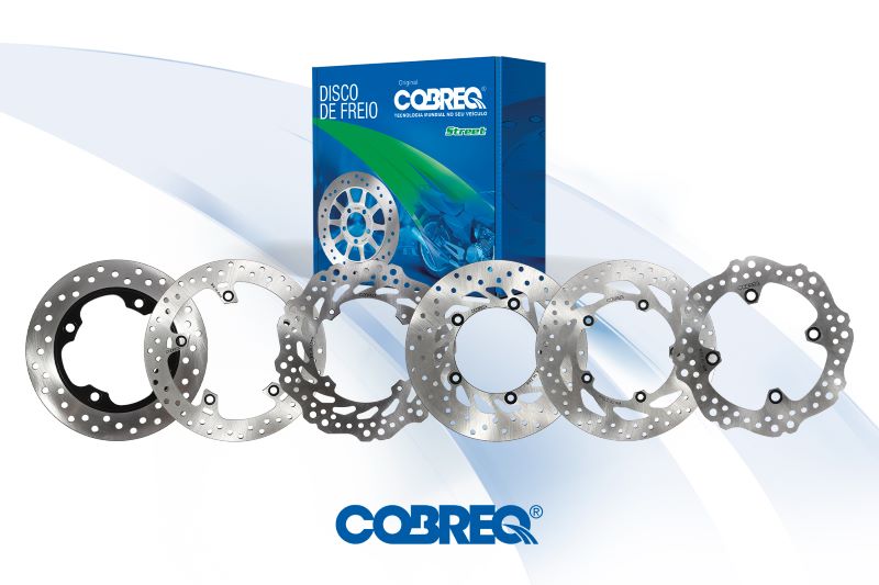 Cobreq amplia portfólio de discos de freios para motos na Linha Street