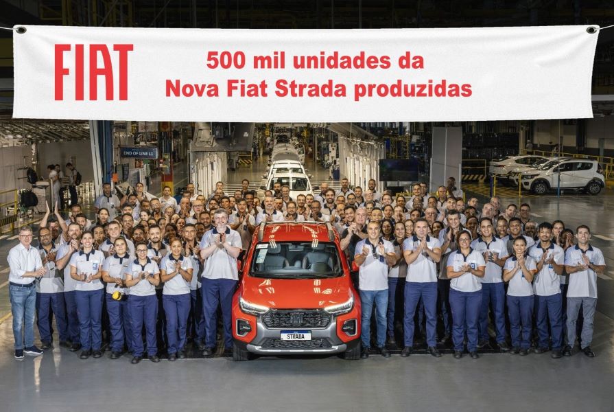 Nova Fiat Strada alcança marco de 500 mil unidades produzidas em Betim