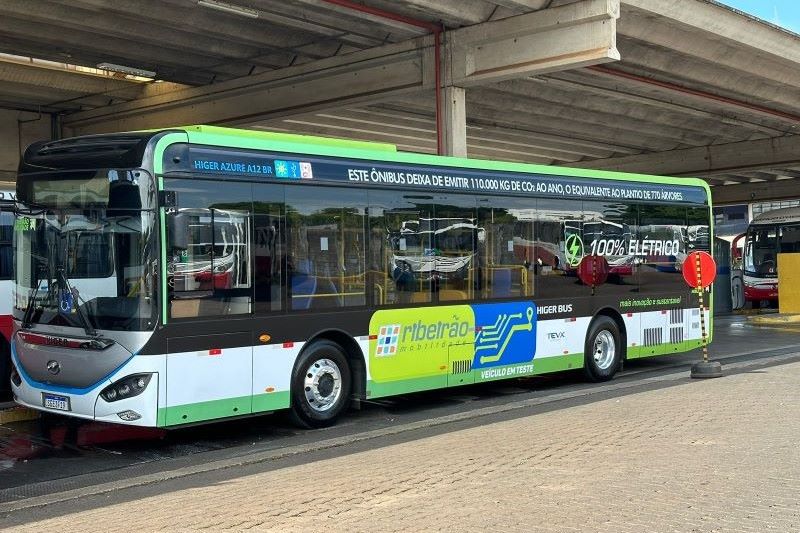 Higer inicia teste de ônibus elétrico em Ribeirão Preto