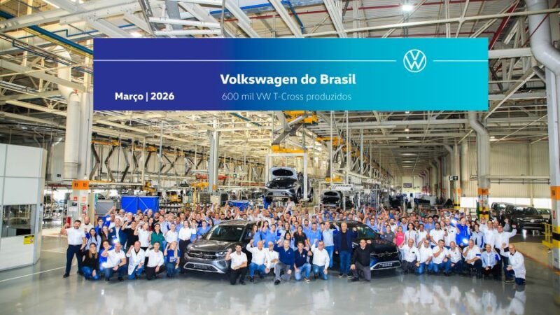 Volkswagen completa 600 mil unidades produzidas do SUV T‑Cross