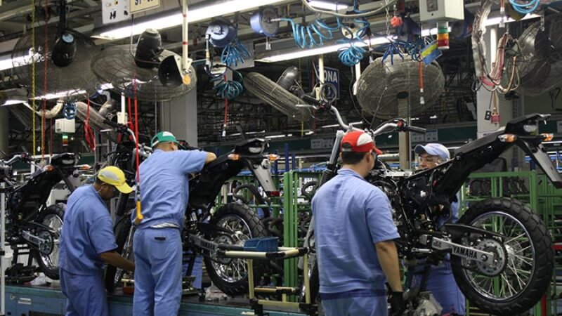 Produção de motocicletas anota o melhor 1º bimestre dos últimos 15 anos