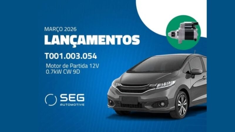 SEG Automotive lança motor de partida para Honda Fit 1.4 2008