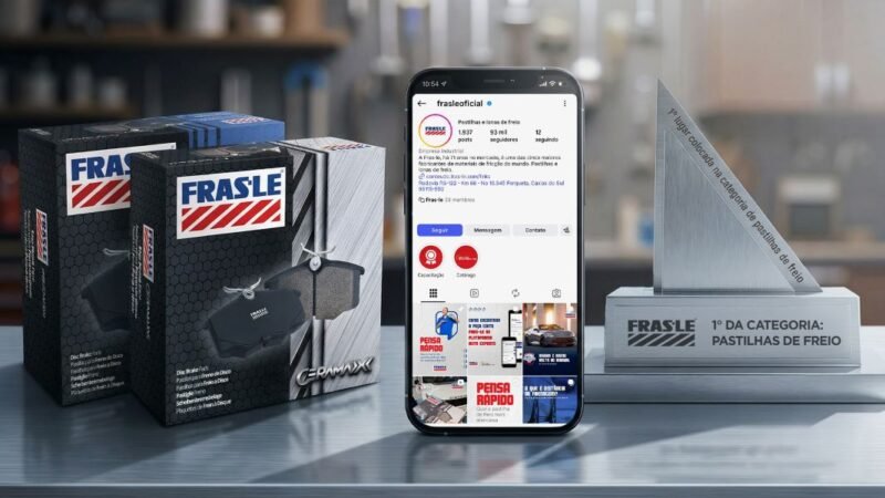 Fras-le lidera presença digital na categoria de pastilhas de freio com mais de 175 mil seguidores
