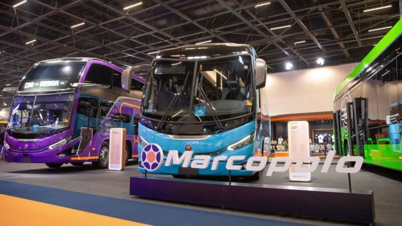 Maior expositora da Lat.Bus 2026, Marcopolo integra evolução de portfólio e pronta-entrega