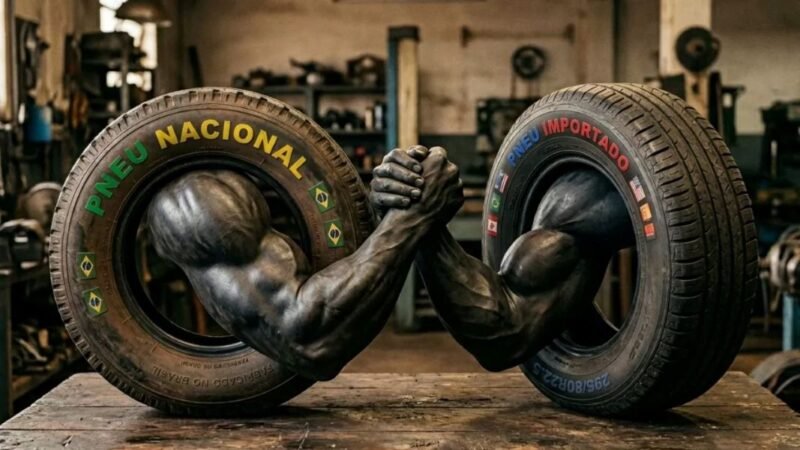 Estudo revela que pneus nacionais duram 16% mais que importados
