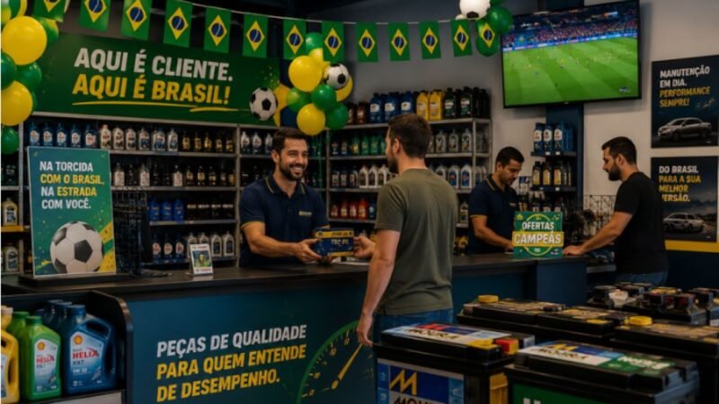 Varejo de autopeças em ritmo de Copa do Mundo