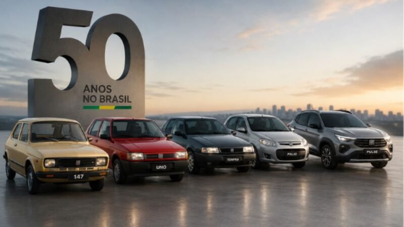 Fiat comemora 50 anos e anuncia cinco lançamentos em cinco anos