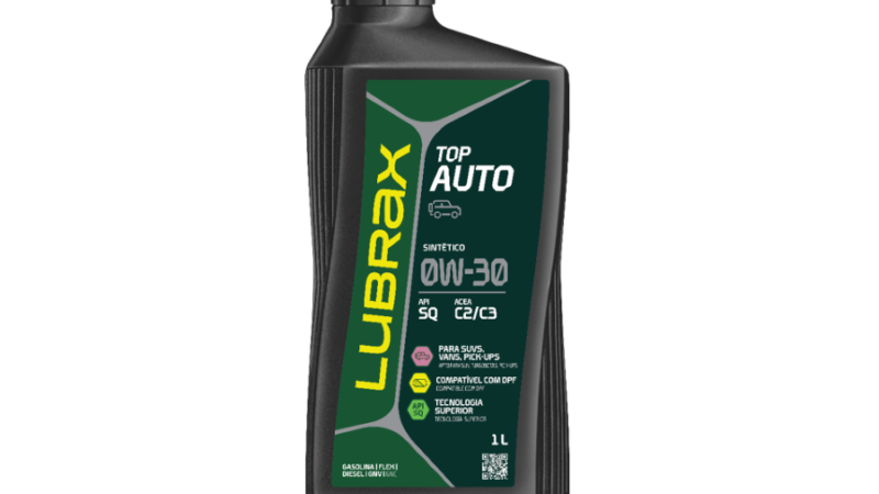 Lubrax lança lubrificante sintético para veículos leves a diesel, gasolina e flex