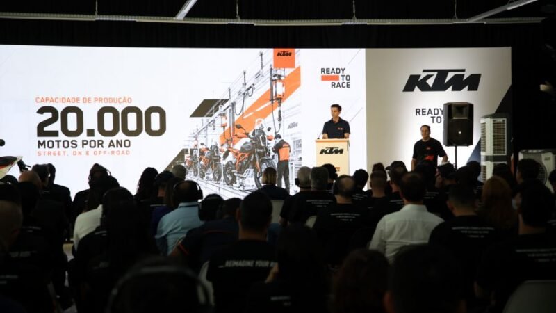 KTM inaugura fábrica em Manaus com capacidade para 20 mil motocicletas por ano